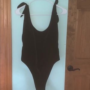 Black Velvet Body Suit